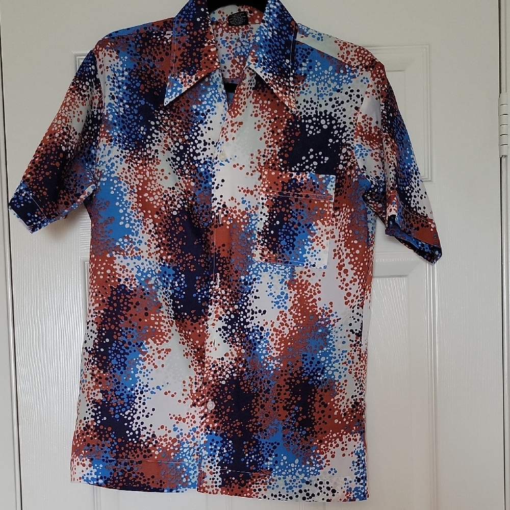 Men's Multicolor Short Sleeve Shirt
